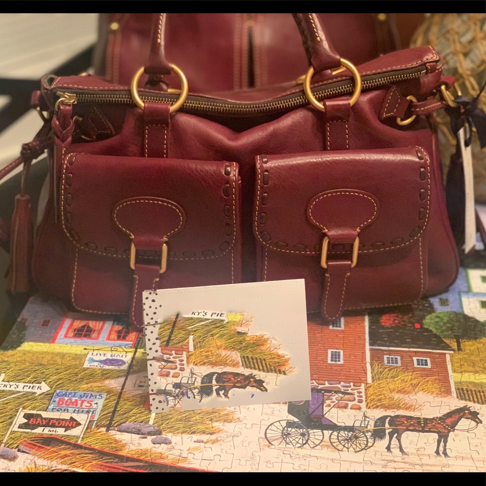 EUC Dooney & Bourke Florentine Pocket Satchel